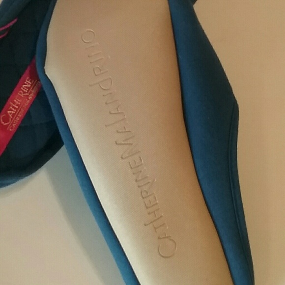 Catherine Malandrino slippers, size L 9-10, blue - Picture 2 of 4